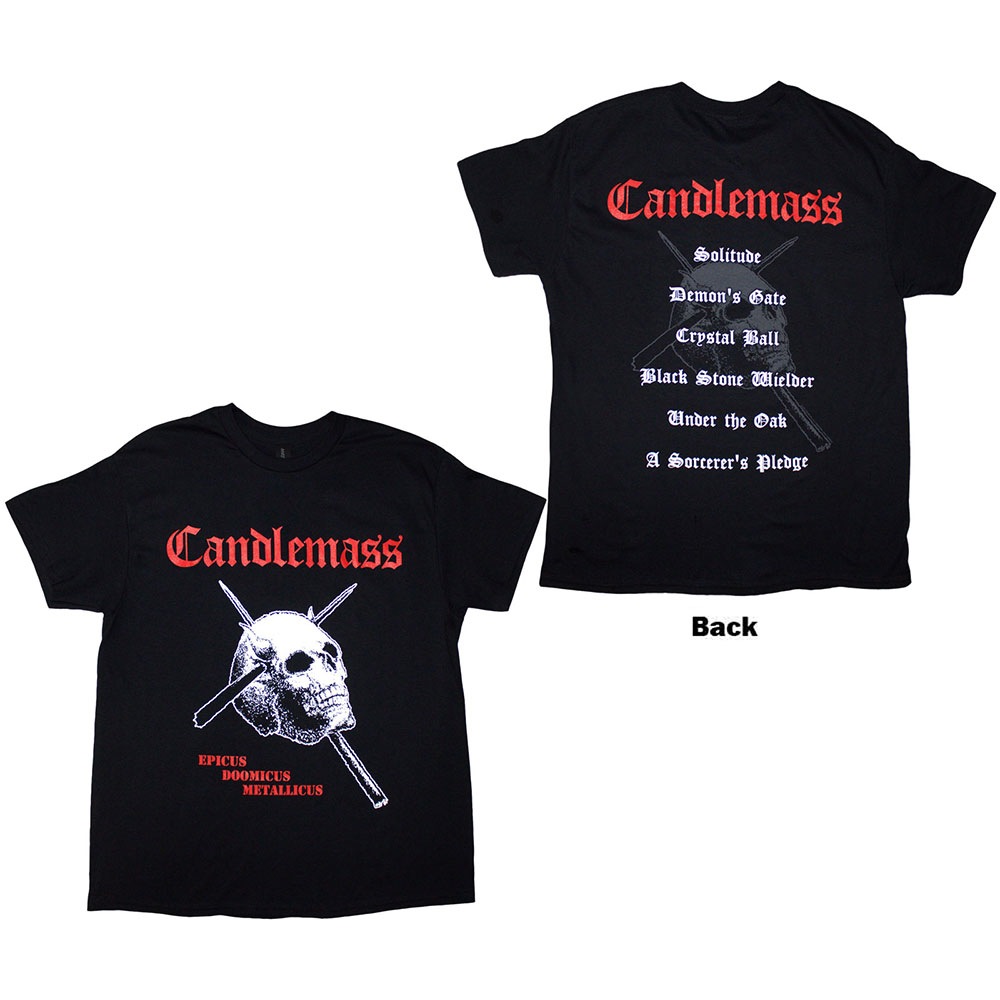 Candlemass - Epicus Doomicus Metallicus Heren T-shirt - Zwart